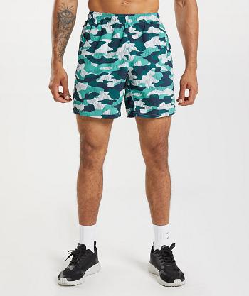 Szorty Męskie Gymshark Arrival 7" Turkusowe | PL 3429AHK